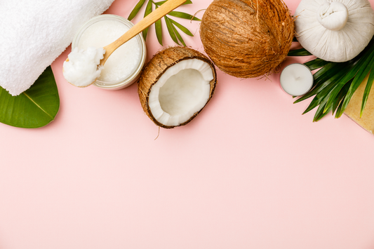 Coconuts and coconut oil for use on the hair