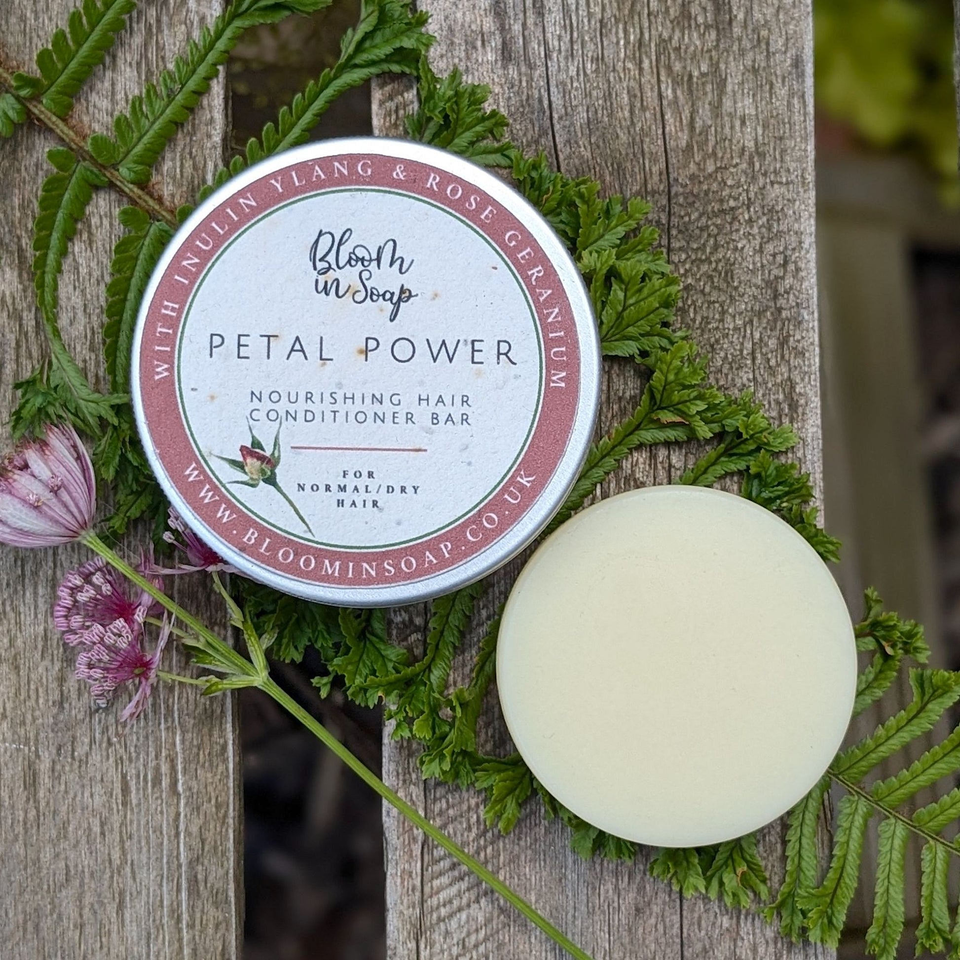 Petal Power conditioner bars from Bloom In Soap