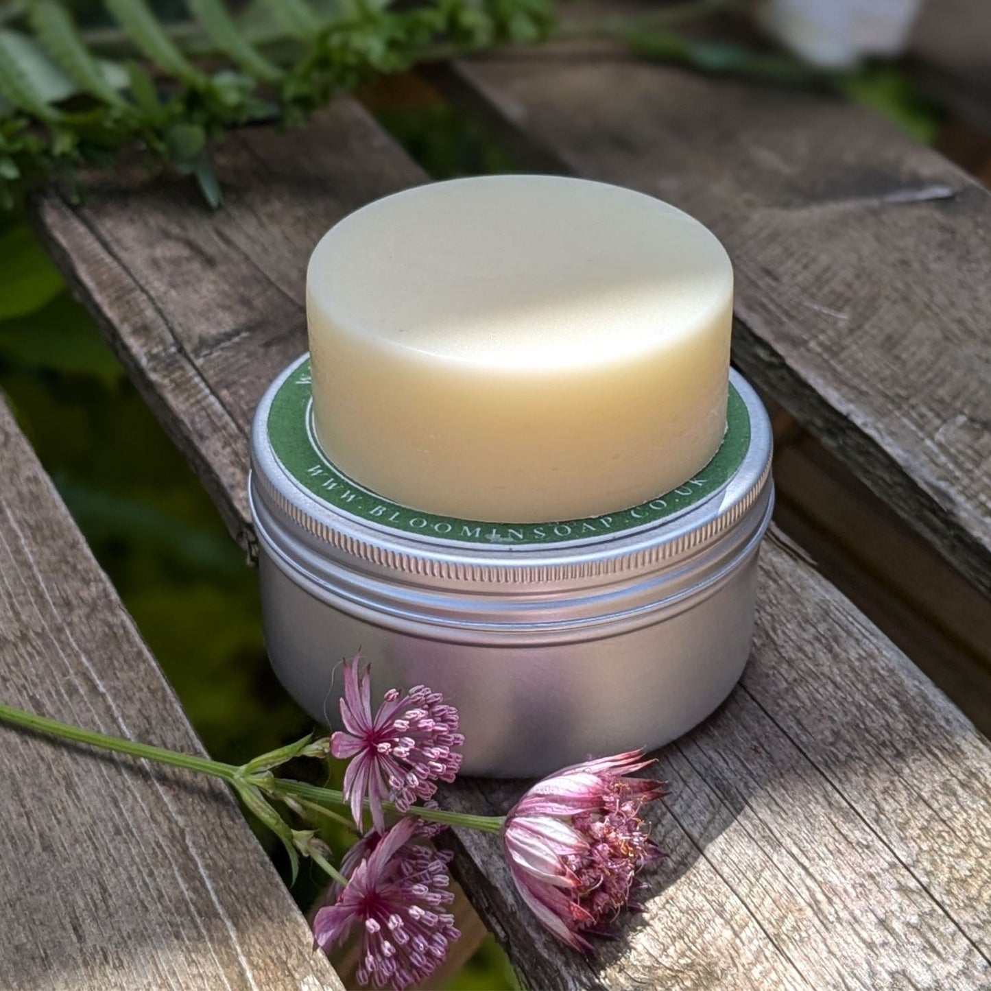 Herbal Boost conditioner bars in a tin from Bloom In Soap