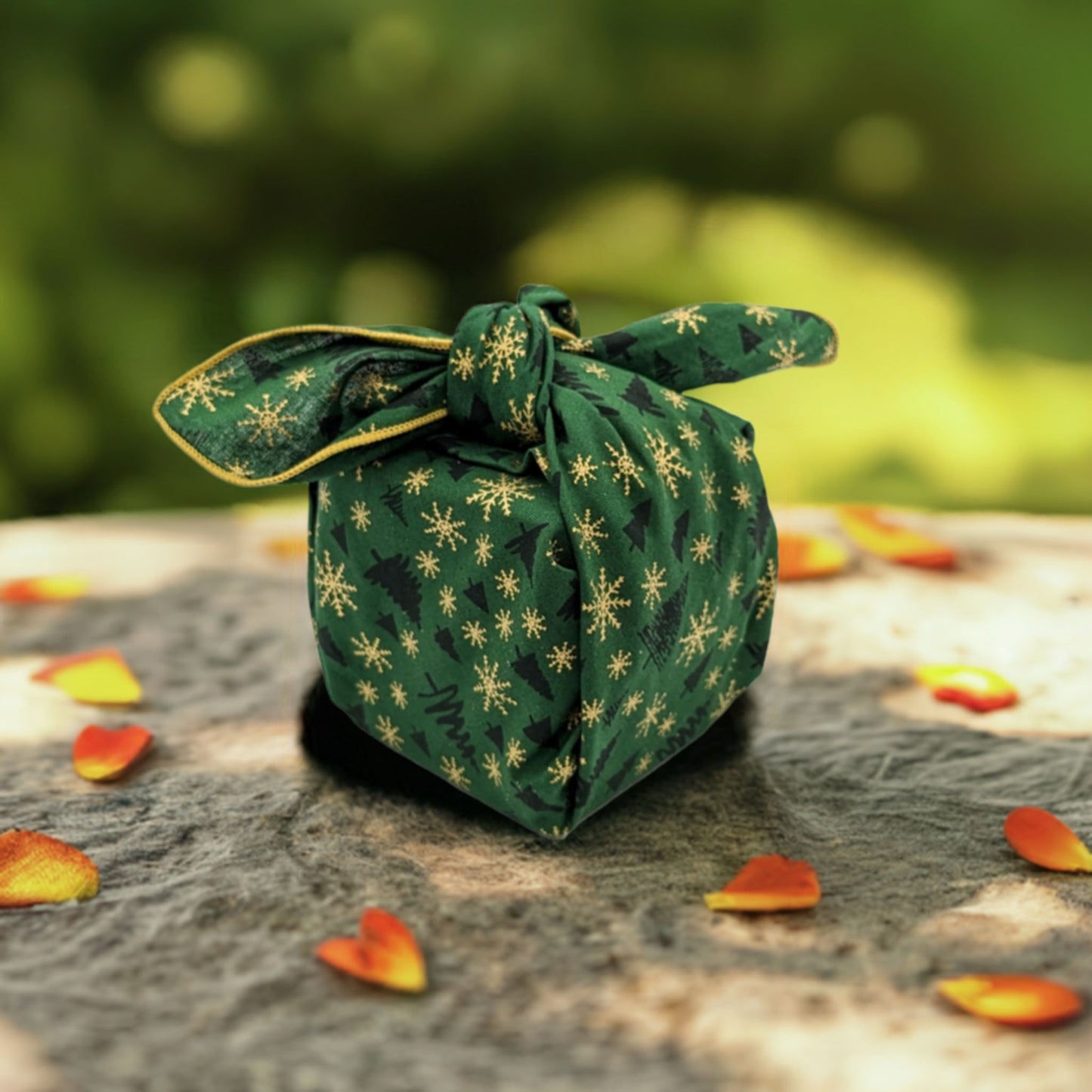 Furoshiki fabric gift wrap