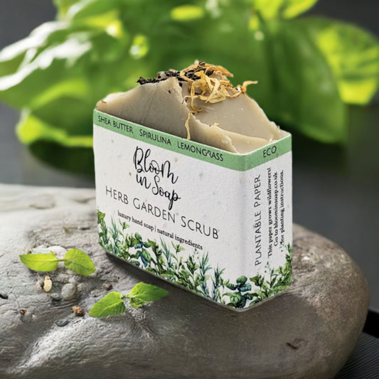 Herb Garden Scrub Shea Butter Soap