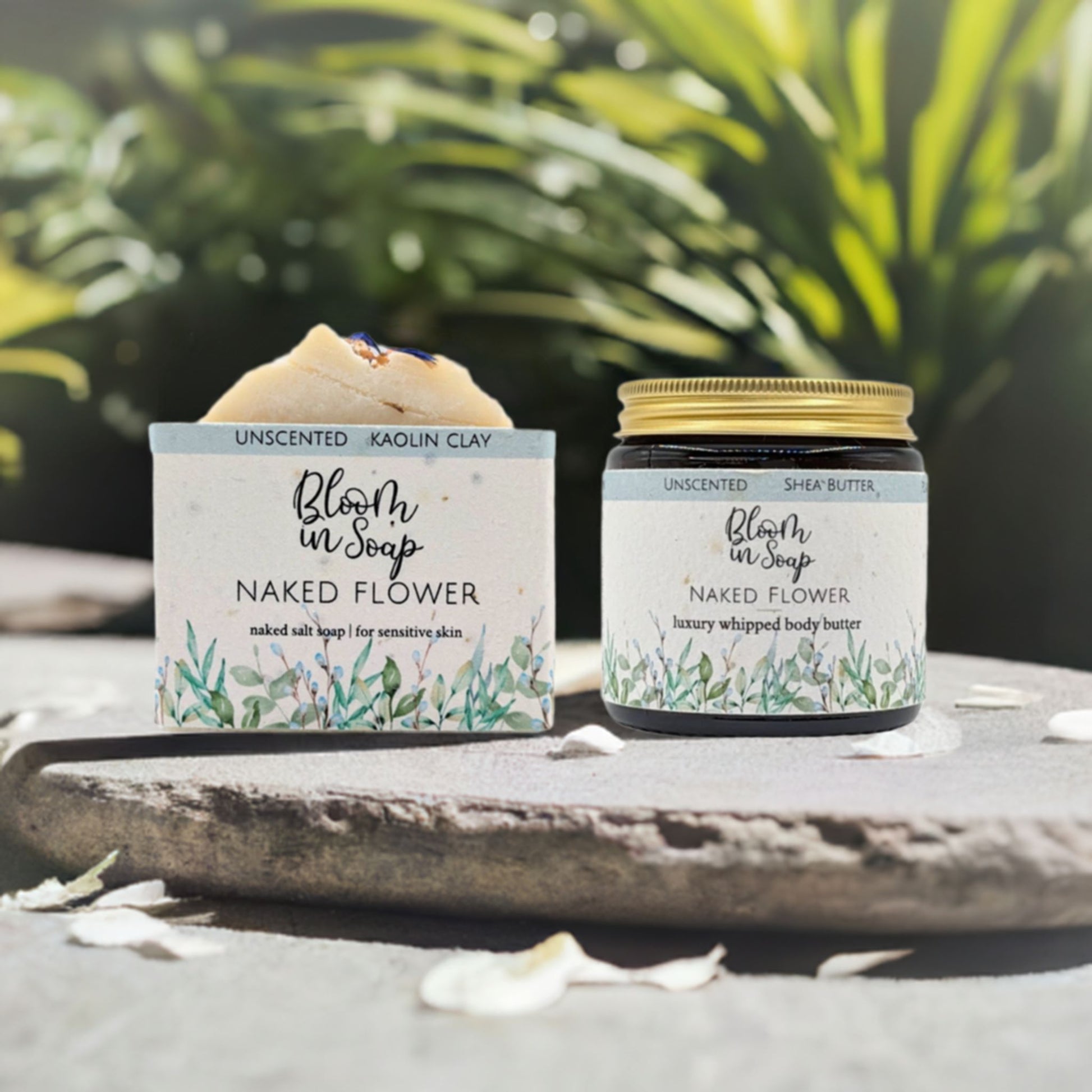 Naked Flower body butter & soap bundle